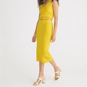 J Crew Fitted Sweater Midi Skirt